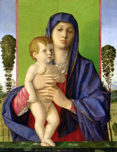 The Madonna of the Trees (post restoration) by Giovanni Bellini